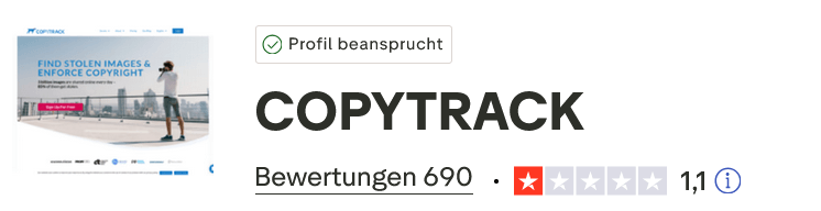 Trustpilot Bewertungen Copytrack